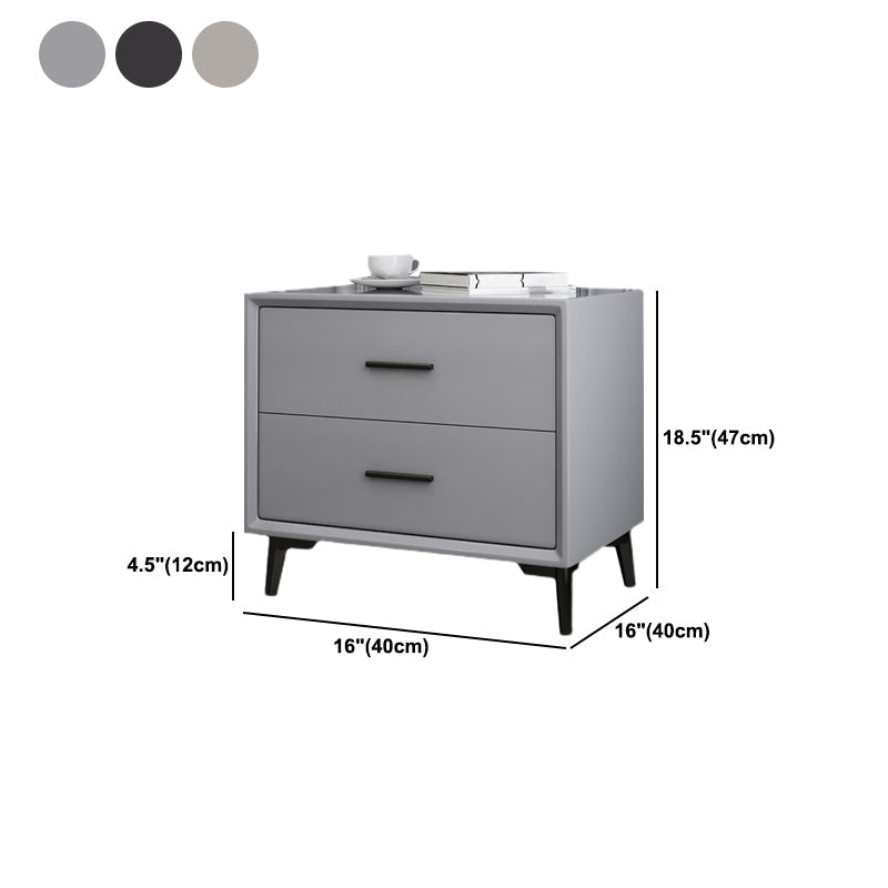 引き出し長方形のトップナイトテーブルを備えた現代のナイトスタンド