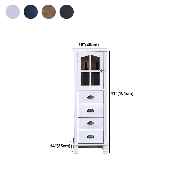 Contemporaneo 1 - porta 1 ripiana vetro in vetro con cassetto in legno massiccio