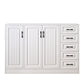 Modern Rectangle White Manufactured Wood Water Resistant Chest