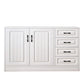 Modern Rectangle White Manufactured Wood Water Resistant Chest