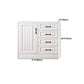 Modern Rectangle White Manufactured Wood Water Resistant Chest
