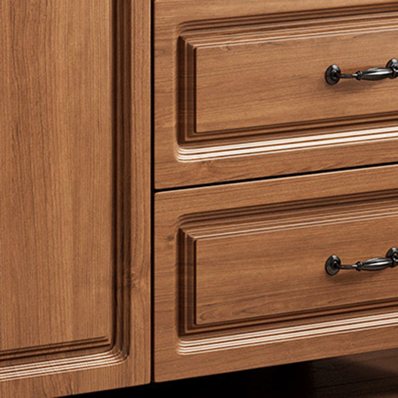 Contemporary Rectangle Manufactured Wood 2 - Doors with Drawer Chest