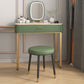 Luxurious Vanity Set 1 Storage Drawer with Mirror & Padded Stool