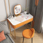 Luxurious Vanity Set 1 Storage Drawer with Mirror & Padded Stool
