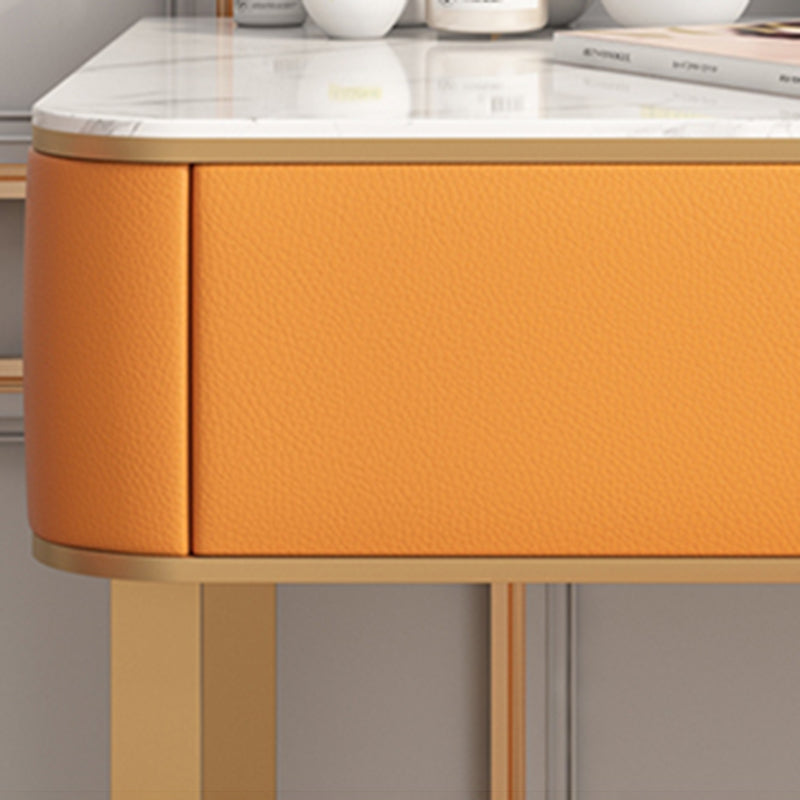 Luxurious Vanity Set 1 Storage Drawer with Mirror & Padded Stool