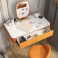 Luxurious Vanity Set 1 tiroir de rangement avec miroir et tabouret rembourré