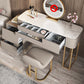 Luxurious 5 Storage Drawer Solid Wood Desk 31.5" Makeup Vanity Desk