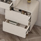 Modern Makeup Vanity Table for Bedroom with Stool Set 31.5" High