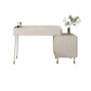 Modern Makeup Vanity Table for Bedroom with Stool Set 31.5" High