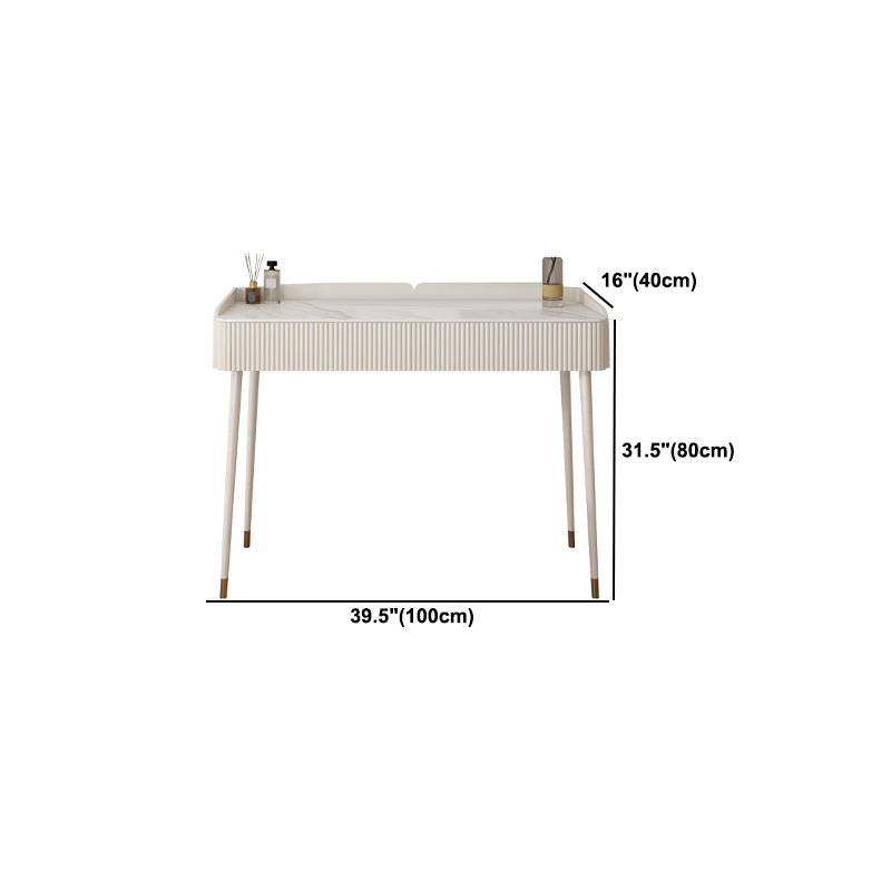Modern Makeup Vanity Table for Bedroom with Stool Set 31.5" High