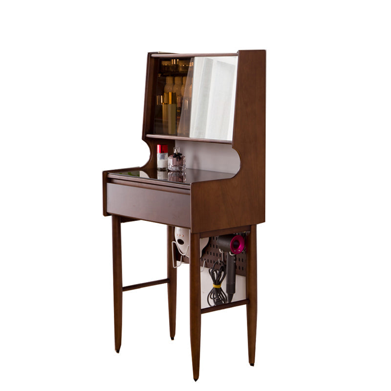 Mirrored Glass Drawers Make-up Vanity with Storage for Bedroom Clearhalo 'Bedroom Furniture' 'furn' 'furn_makeup_vanities' 'Furniture' 'Makeup Vanities' 'makeup_vanities' 5438433