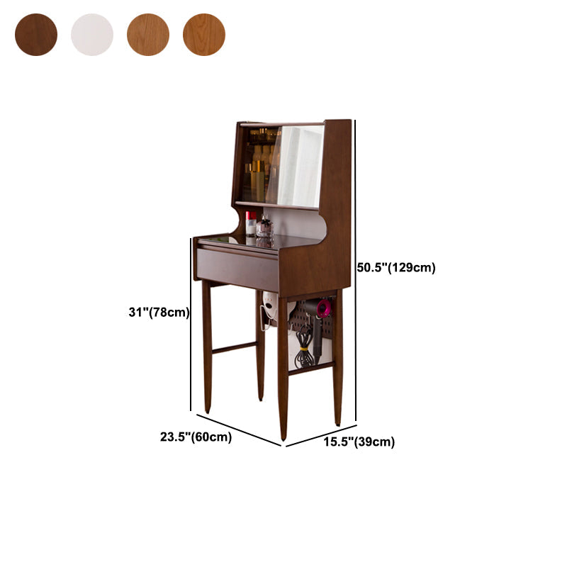 Mirrored Glass Drawers Make-up Vanity with Storage for Bedroom Clearhalo 'Bedroom Furniture' 'furn' 'furn_makeup_vanities' 'Furniture' 'Makeup Vanities' 'makeup_vanities' 5438442