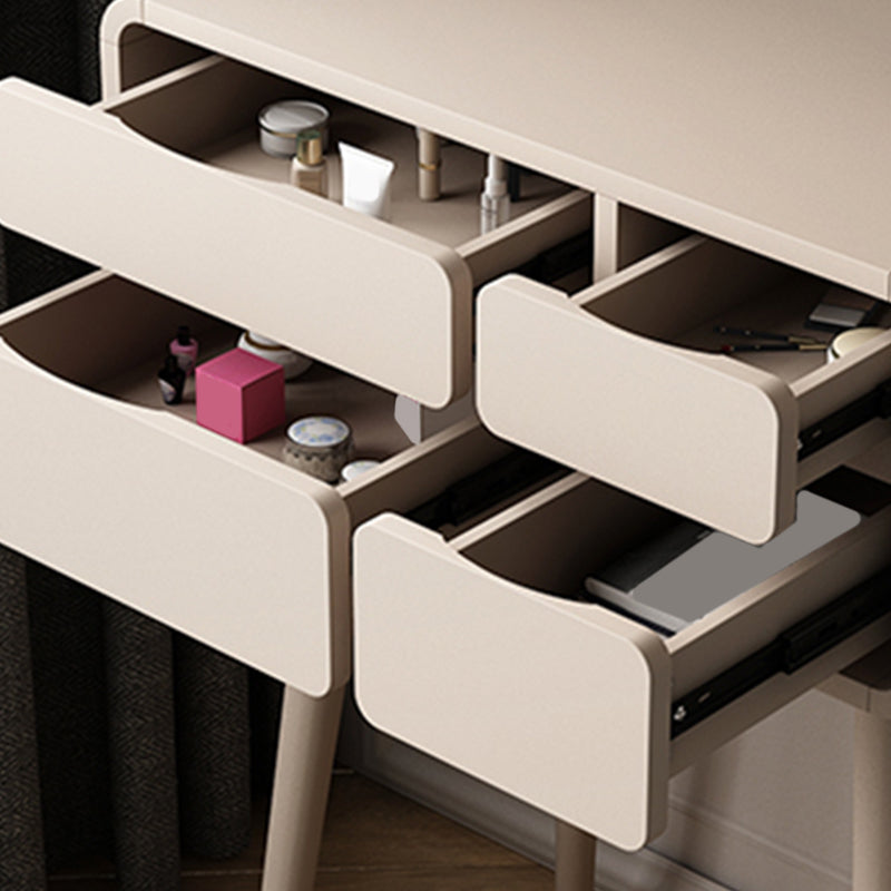 Moderno vanità in legno set con sgabello per soggiorno 31,5 "alti