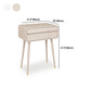 Modern Wooden Vanity Set with Stool for Living Room 31.5" High