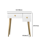 Glam Makeup Vanity Table with Drawers and Chari in White for Bedroom Clearhalo 'Bedroom Furniture' 'furn' 'furn_makeup_vanities' 'Furniture' 'Makeup Vanities' 'makeup_vanities' 5438509