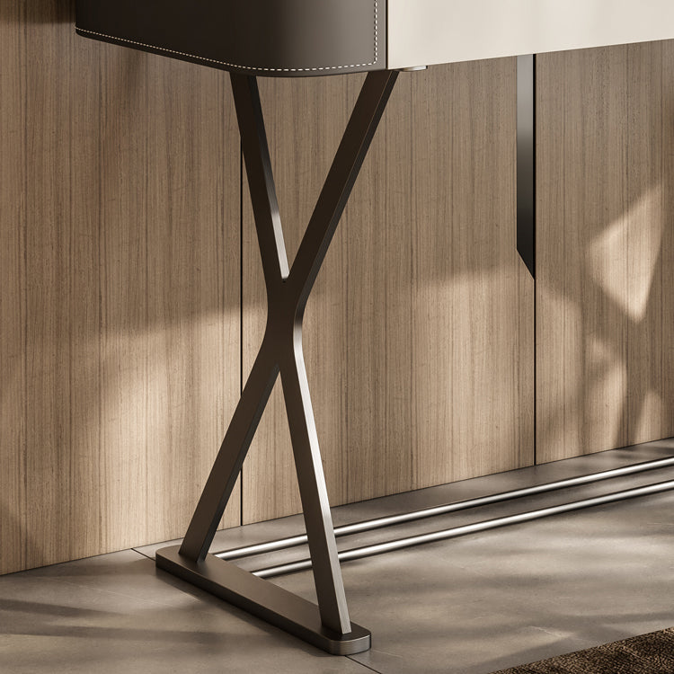 Dresser Makeup Counter With 2 Storage Drawers and Stool for Bedroom Clearhalo 'Bedroom Furniture' 'furn' 'furn_makeup_vanities' 'Furniture' 'Makeup Vanities' 'makeup_vanities' 5438537