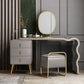 Vanity Faux Makeup Dreshing Table avec miroir et ensembles de tabourets