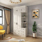 Armadio contemporaneo del guardaroba bianco ingegnerizzato mobile in legno