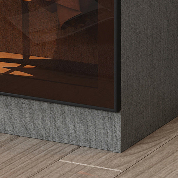 Armoire de garde-robe en verre et en bois placée de garde-robe contemporaine