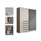 Manufactured Wood Modern Cabinet for Bedroom Sliding Door Storage Cabinet