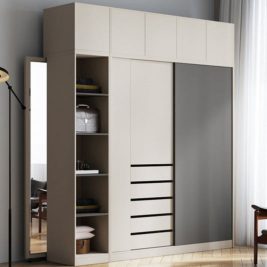 Manufactured Wood Modern Cabinet for Bedroom Sliding Door Storage Cabinet
