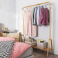 Contemporary Style Wardrobe Metal Bedroom Wardrobe Closet With Shelf Clearhalo 'Armoires & Wardrobes' 'armoires_wardrobes' 'Bedroom Furniture' 'furn' 'furn_armoires_wardrobes' 'Furniture' 5438812