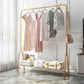 Contemporary Style Wardrobe Metal Bedroom Wardrobe Closet With Shelf 47"L x 13"W x 58"H Gold 1 Clearhalo 'Armoires & Wardrobes' 'armoires_wardrobes' 'Bedroom Furniture' 'furn' 'furn_armoires_wardrobes' 'Furniture' 5438814