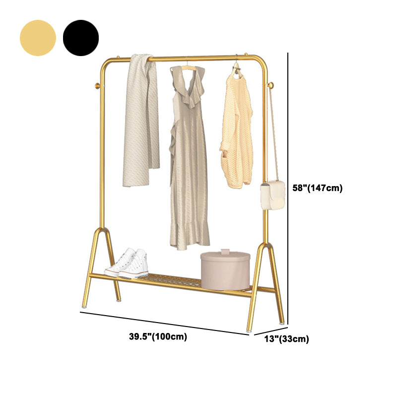 Contemporary Style Wardrobe Metal Bedroom Wardrobe Closet With Shelf Clearhalo 'Armoires & Wardrobes' 'armoires_wardrobes' 'Bedroom Furniture' 'furn' 'furn_armoires_wardrobes' 'Furniture' 5438821