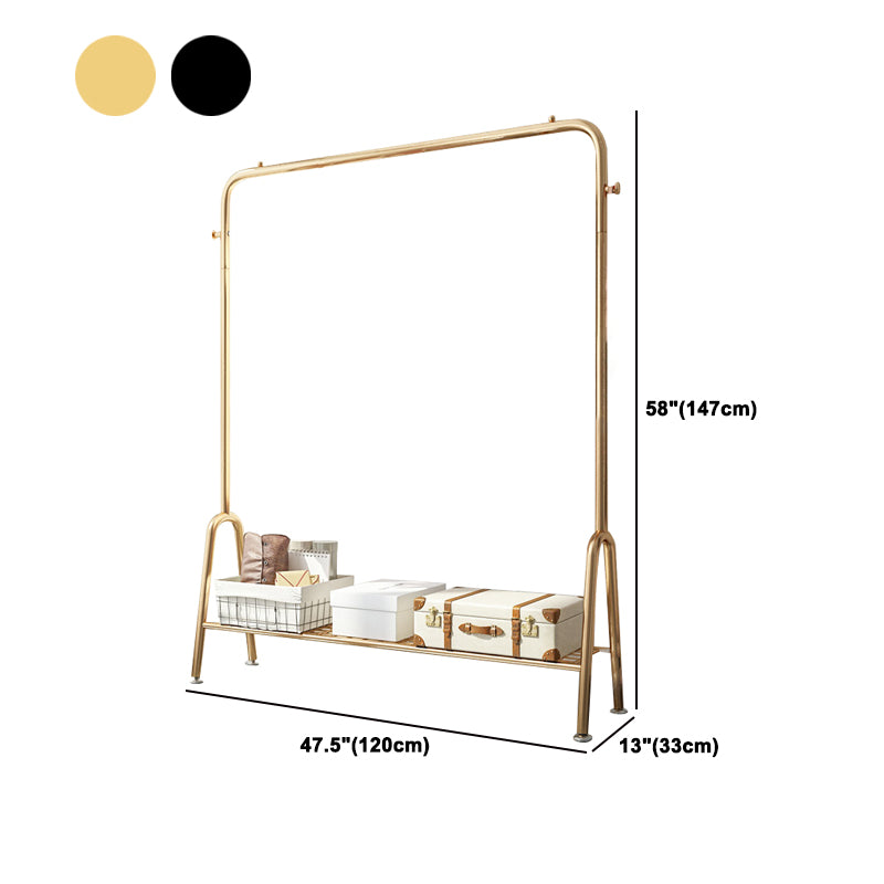 Contemporary Style Wardrobe Metal Bedroom Wardrobe Closet With Shelf Clearhalo 'Armoires & Wardrobes' 'armoires_wardrobes' 'Bedroom Furniture' 'furn' 'furn_armoires_wardrobes' 'Furniture' 5438822