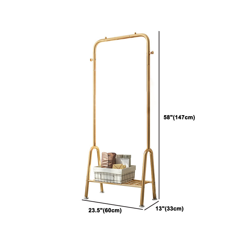 Contemporary Style Wardrobe Metal Bedroom Wardrobe Closet With Shelf Clearhalo 'Armoires & Wardrobes' 'armoires_wardrobes' 'Bedroom Furniture' 'furn' 'furn_armoires_wardrobes' 'Furniture' 5438828