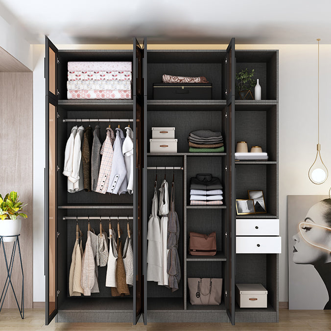 Gabinete de almacenamiento de estilo moderno para el gabinete de acabado con espejo en el hogar con puerta de vidrio