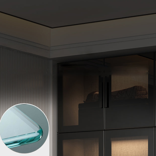 Gabinete de almacenamiento de estilo moderno para el gabinete de acabado con espejo en el hogar con puerta de vidrio