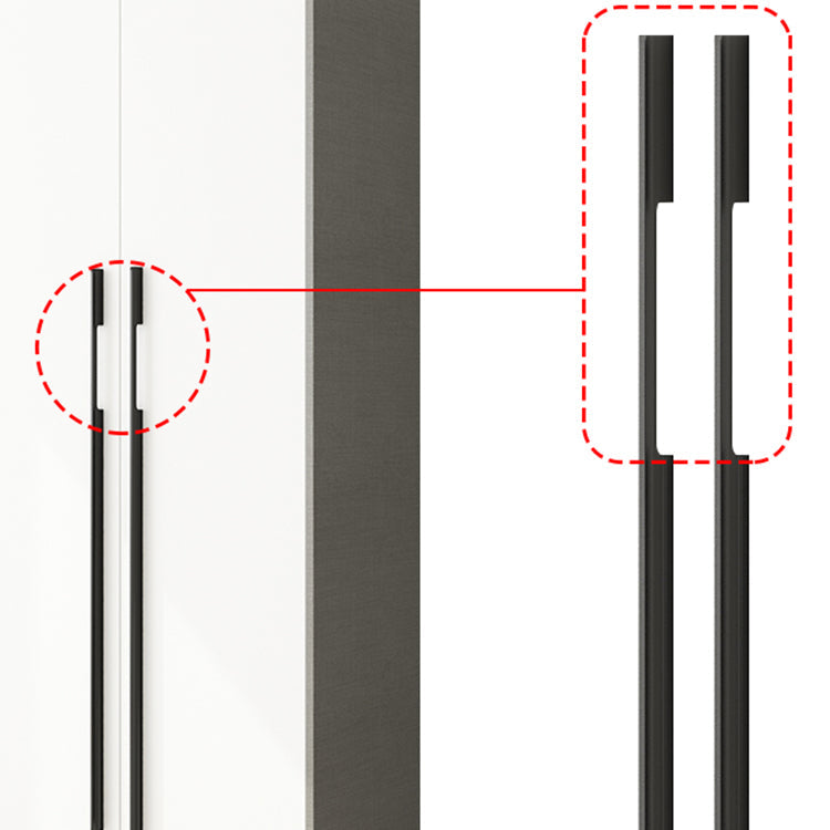 Armario de madera de ingeniería Armario moderno Gabinete de vestuario de la casa con varilla de ropa de madera maciza