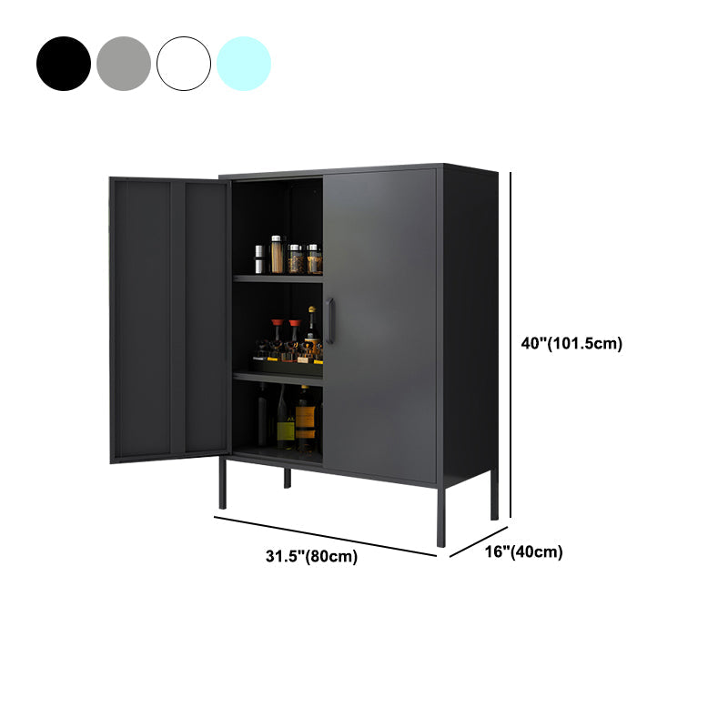 Armadio di guardaroba in metallo contemporaneo armadio per la camera da letto con gambe