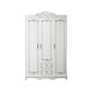 French Country White Wardrobe for Bedroom Manufactured Wood Cabinet with Drawers Clearhalo 'Armoires & Wardrobes' 'armoires_wardrobes' 'Bedroom Furniture' 'furn' 'furn_armoires_wardrobes' 'Furniture' 5438986