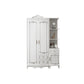 French Country White Wardrobe for Bedroom Manufactured Wood Cabinet with Drawers 31"L x 20"W x 82"H Armoires & Sideboard Clearhalo 'Armoires & Wardrobes' 'armoires_wardrobes' 'Bedroom Furniture' 'furn' 'furn_armoires_wardrobes' 'Furniture' 5438988