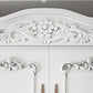 French Country White Wardrobe for Bedroom Manufactured Wood Cabinet with Drawers Clearhalo 'Armoires & Wardrobes' 'armoires_wardrobes' 'Bedroom Furniture' 'furn' 'furn_armoires_wardrobes' 'Furniture' 5438990
