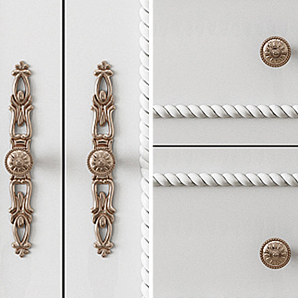 French Country White Wardrobe for Bedroom Manufactured Wood Cabinet with Drawers Clearhalo 'Armoires & Wardrobes' 'armoires_wardrobes' 'Bedroom Furniture' 'furn' 'furn_armoires_wardrobes' 'Furniture' 5438992