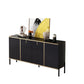 Glam Stone Sideboard Sala da pranzo Scaffali regolabili Sideboard