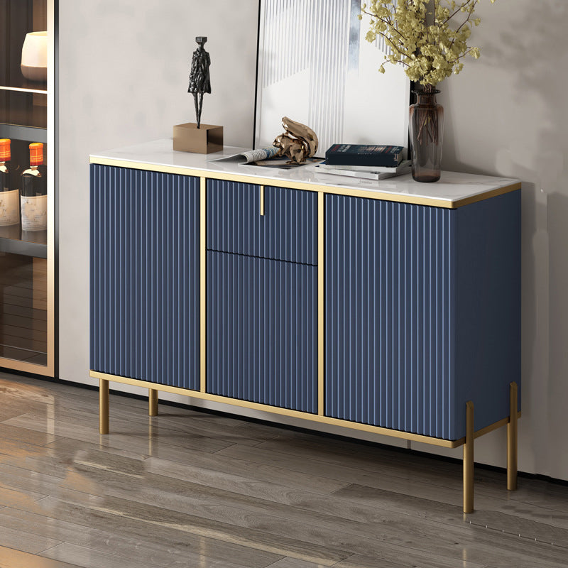Glam Stone Sideboard Sala da pranzo Scaffali regolabili Sideboard