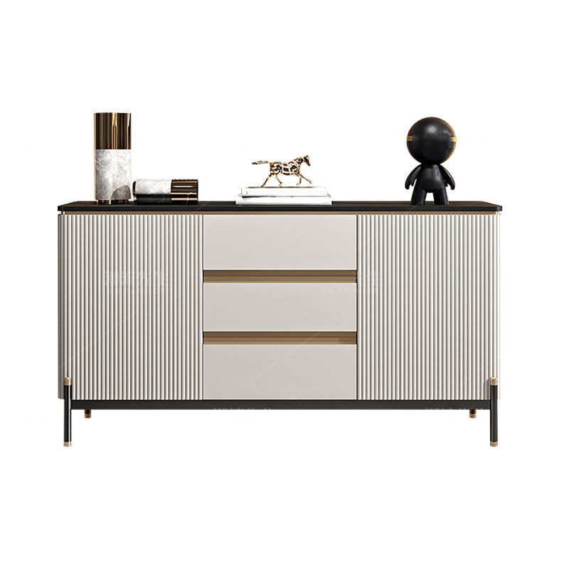 31.50"H Sideboard Glam Style Sideboard Buffet for Living Room and Kitchen Clearhalo 'buffet_sideboard' 'Buffets & Sideboards' 'furn' 'furn_buffet_sideboard' 'Furniture' 'Kitchen & Dining Furniture' 5439196
