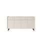 Rettangole Sideboard Sideboard Sinterite Sinterite Siete con cassetti e porte