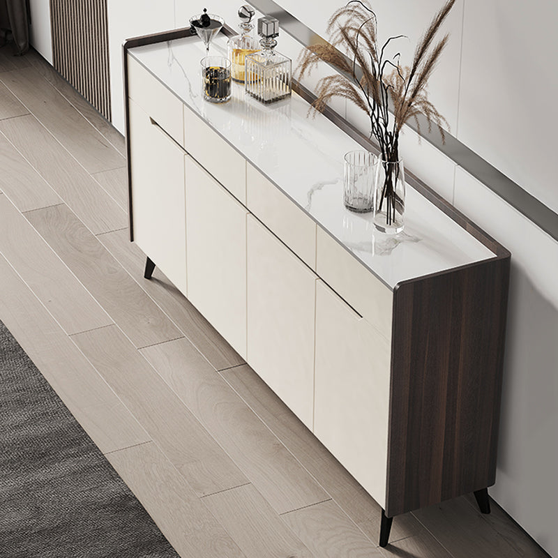 Rettangole Sideboard Sideboard Sinterite Sinterite Siete con cassetti e porte