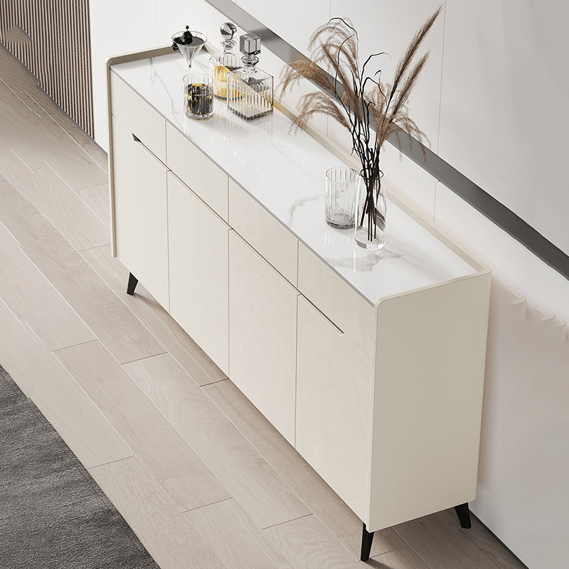 Rettangole Sideboard Sideboard Sinterite Sinterite Siete con cassetti e porte