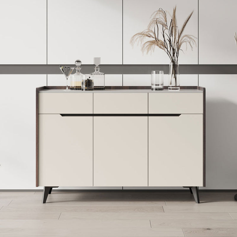 Rettangole Sideboard Sideboard Sinterite Sinterite Siete con cassetti e porte