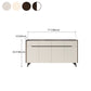 Rettangole Sideboard Sideboard Sinterite Sinterite Siete con cassetti e porte