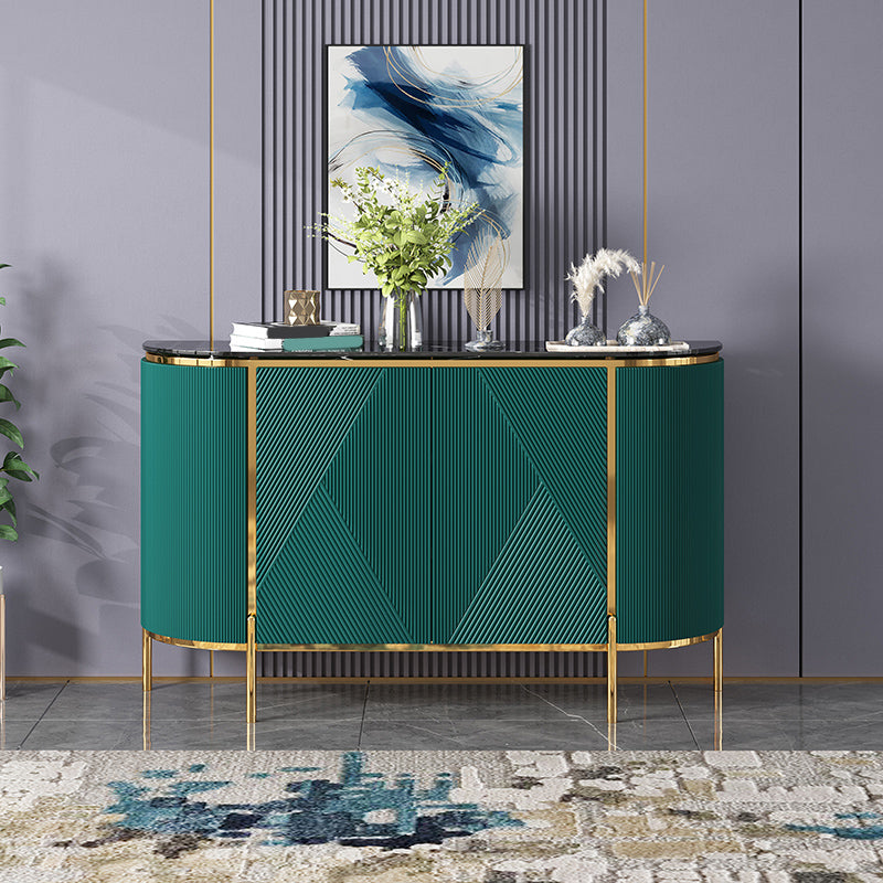 35.43"H Sideboard Glam Style Sideboard Buffet for Living Room and Kitchen Green Clearhalo 'buffet_sideboard' 'Buffets & Sideboards' 'furn' 'furn_buffet_sideboard' 'Furniture' 'Kitchen & Dining Furniture' 5439226