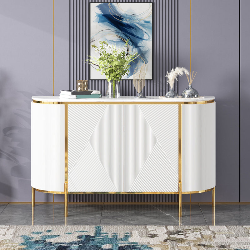 35.43"H Sideboard Glam Style Sideboard Buffet for Living Room and Kitchen White Clearhalo 'buffet_sideboard' 'Buffets & Sideboards' 'furn' 'furn_buffet_sideboard' 'Furniture' 'Kitchen & Dining Furniture' 5439229