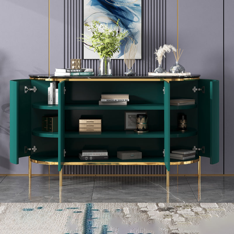 35.43"H Sideboard Glam Style Sideboard Buffet for Living Room and Kitchen Clearhalo 'buffet_sideboard' 'Buffets & Sideboards' 'furn' 'furn_buffet_sideboard' 'Furniture' 'Kitchen & Dining Furniture' 5439235