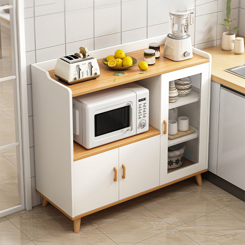 Contemporary Sideboard Engineered Wood Dining Sideboard Table with Storage Clearhalo 'buffet_sideboard' 'Buffets & Sideboards' 'furn' 'furn_buffet_sideboard' 'Furniture' 'Kitchen & Dining Furniture' 5439245